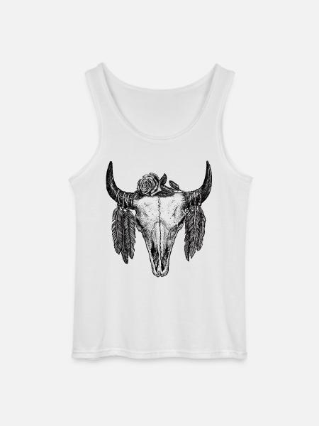 Skull Tattoo II - Gildan Men’s Tank Top - white