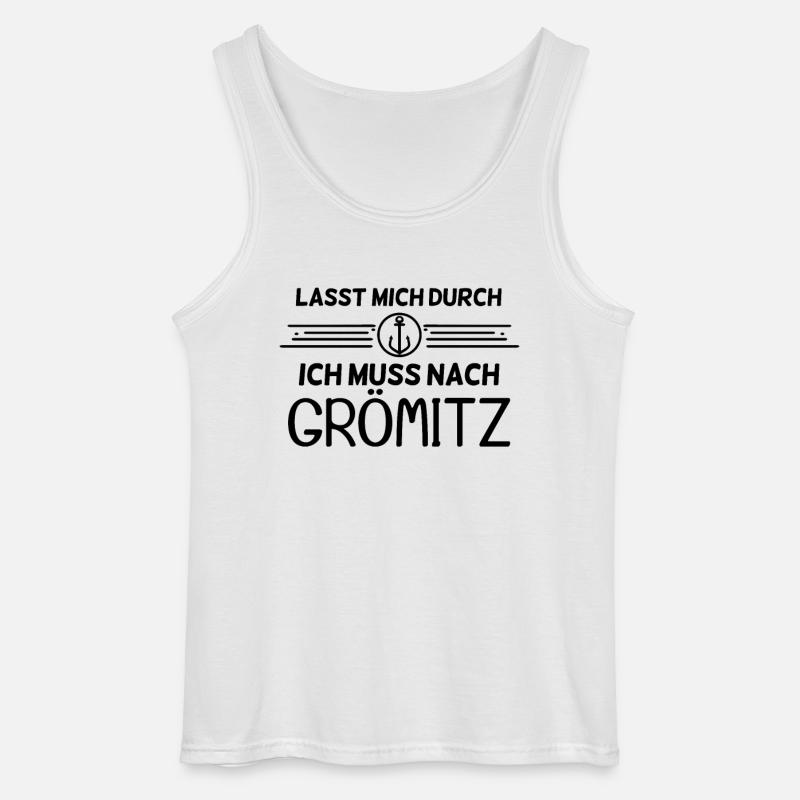 Grömitz Ostsee Spruch Geschenk - Gildan Männer Tank Top - Weiß