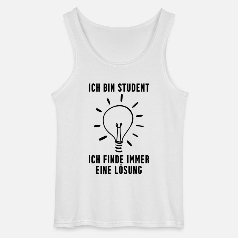 Student - Gildan Männer Tank Top - Weiß