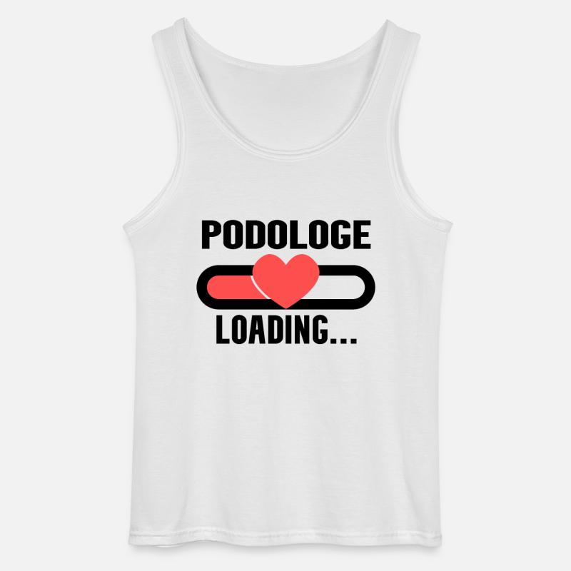 Podologe Loading - Gildan Männer Tank Top - Weiß