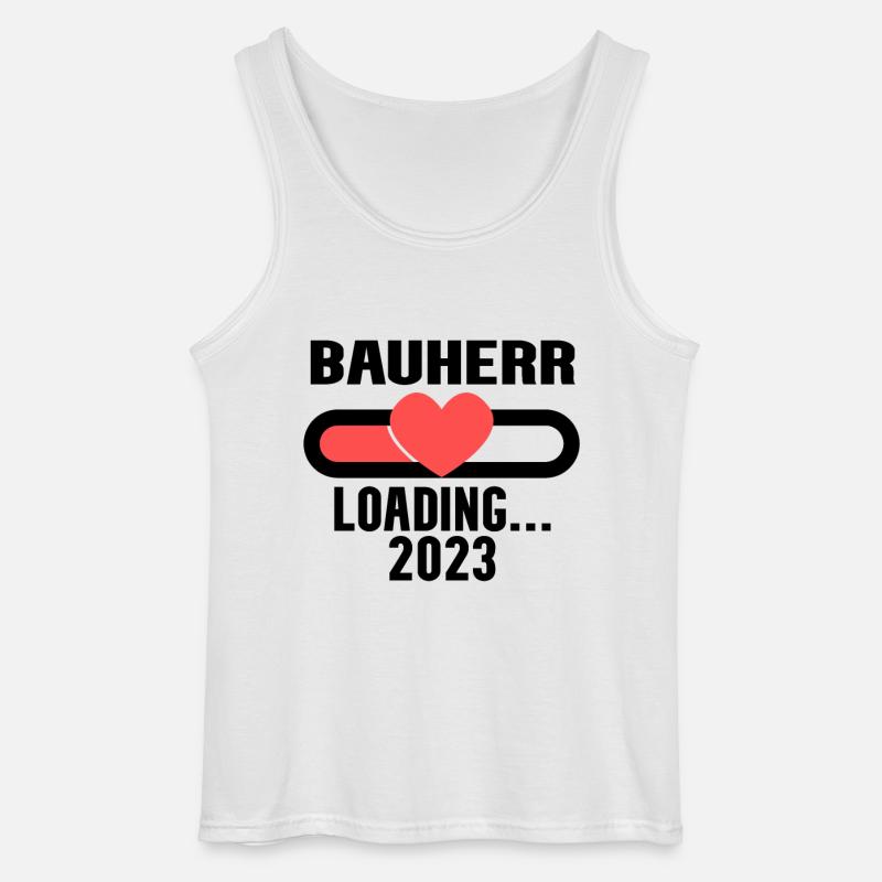 Bauherr 2023 Loading - Gildan Männer Tank Top - Weiß