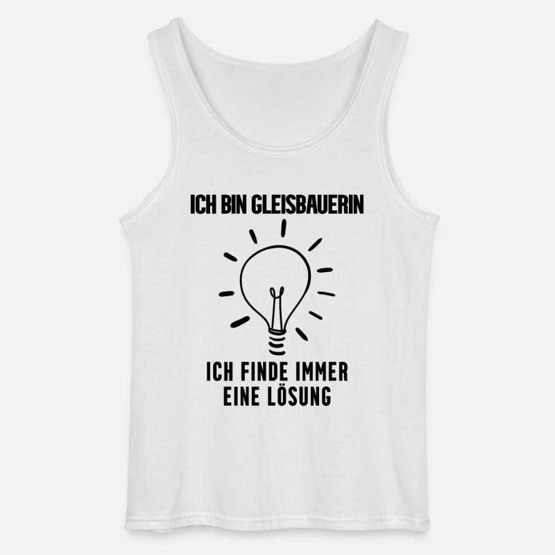 Gleisbauerin Beruf - Gildan Männer Tank Top - Weiß