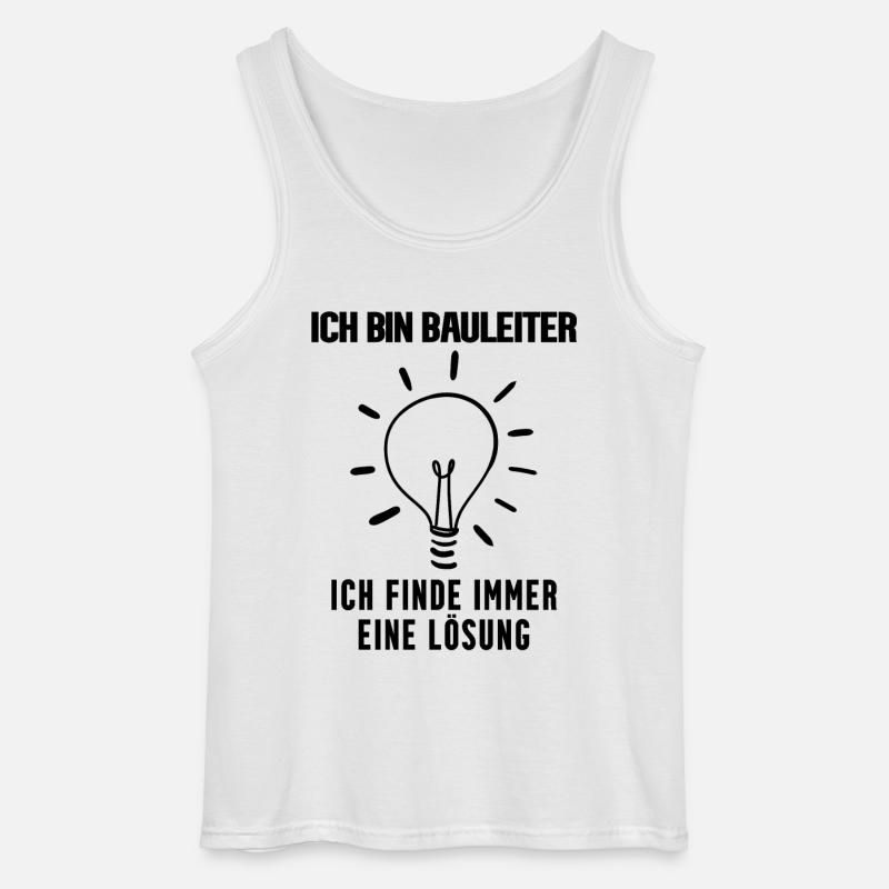 Bauleiter - Gildan Männer Tank Top - Weiß