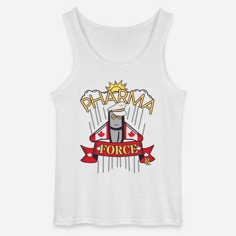 Apotheke Kanada Pharma Force - Gildan Männer Tank Top - Weiß