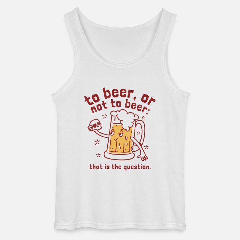 Bier oder nicht Bier - Gildan Männer Tank Top - Weiß