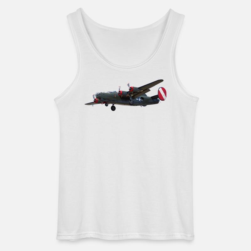 Bomber B-24 Liberator - Gildan Männer Tank Top - Weiß