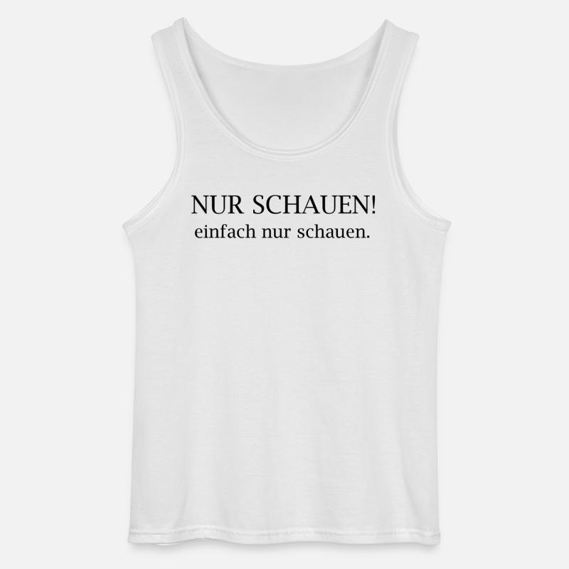 Regarde juste ! Déclaration typographique - Débardeur Gildan Homme - blanc