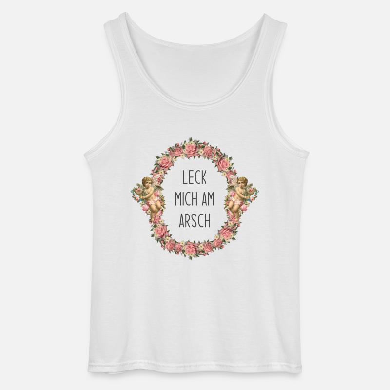 Leck mich am Arsch - Gildan Männer Tank Top - Weiß