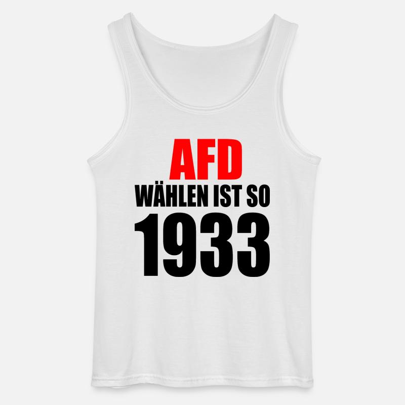 afd wählen ist so 1933 - Gildan Männer Tank Top - Weiß