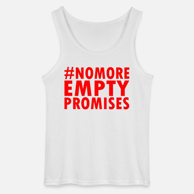 no more empty promises - Gildan Männer Tank Top - Weiß