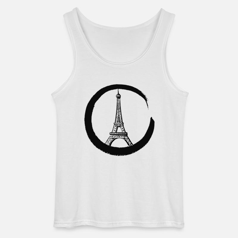 Paris Eifelturm - Gildan Männer Tank Top - Weiß