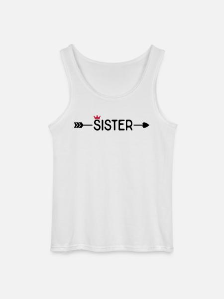 Sister - Gildan Men’s Tank Top - white