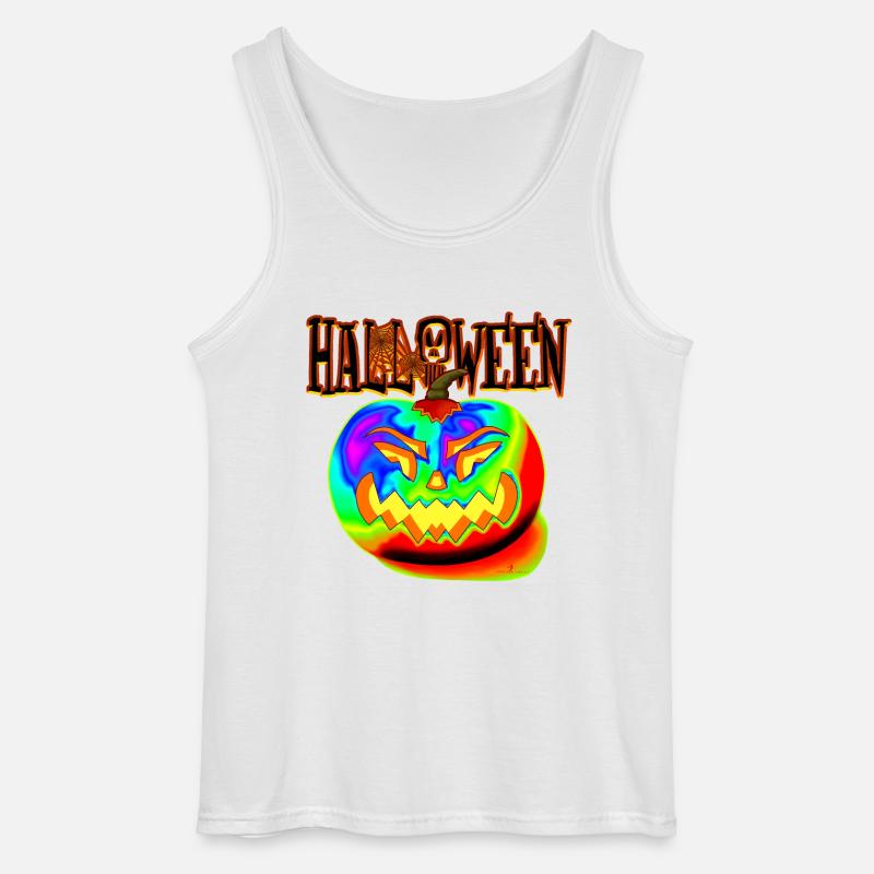 HELLOWEEN REGENBOGEN - Gildan Männer Tank Top - Weiß