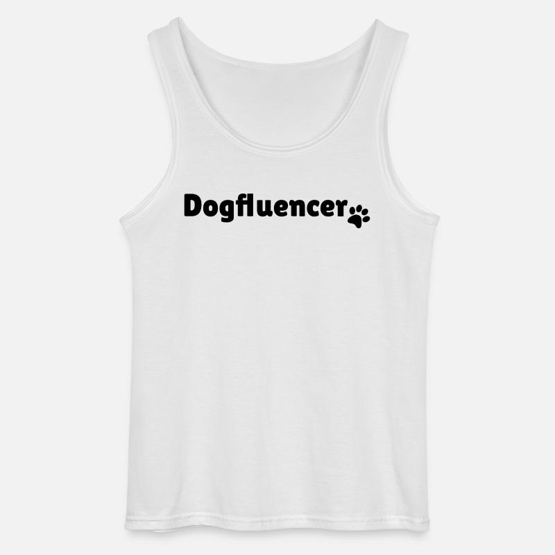 Dogfluencer Influencer Design Geschenk - Gildan Männer Tank Top - Weiß