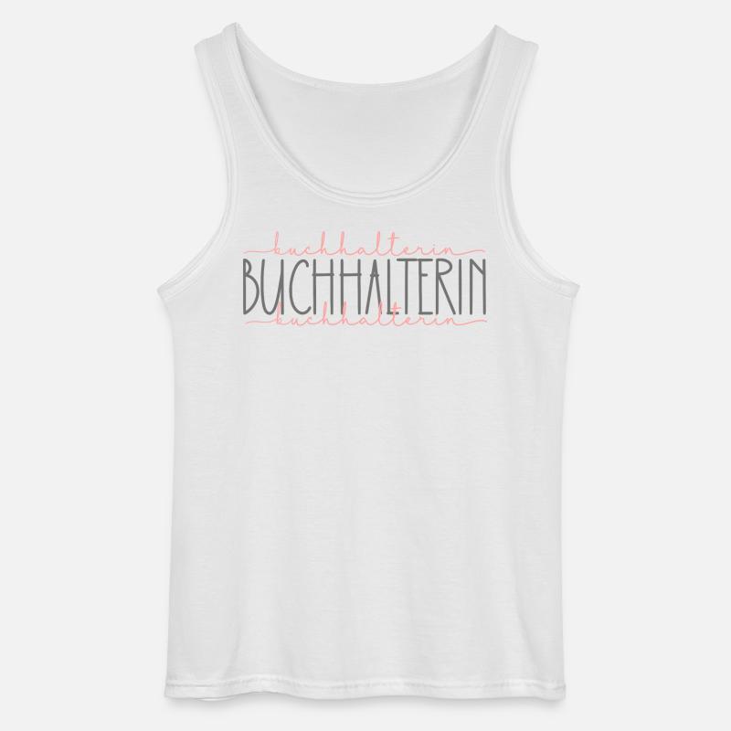 Buchhalterin Geschenk Buchhaltung Beruf - Gildan Männer Tank Top - Weiß