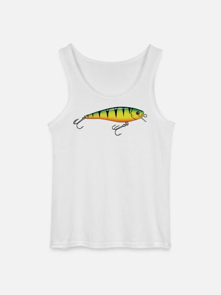 Wobbler Angeln Fischen - Gildan Männer Tank Top - Weiß