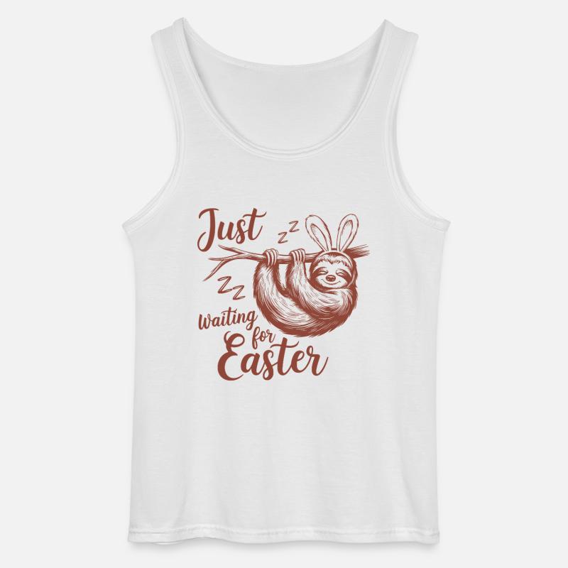 Just Waiting For Easter - Gildan Men’s Tank Top - white