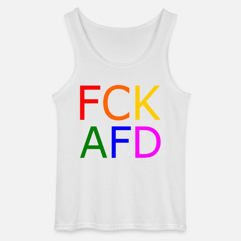 Fck afd - Gildan Männer Tank Top - Weiß