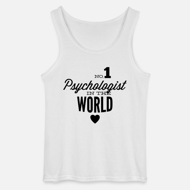 Bester Psychologe der Welt - Gildan Männer Tank Top - Weiß