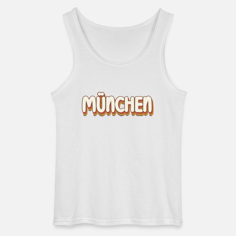 Münchnerin Münchner München - Gildan Männer Tank Top - Weiß