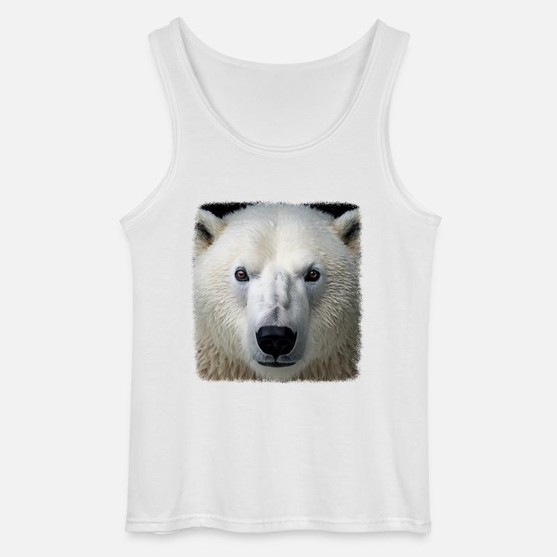 Eisbären realistic Eisbär - Gildan Männer Tank Top - Weiß