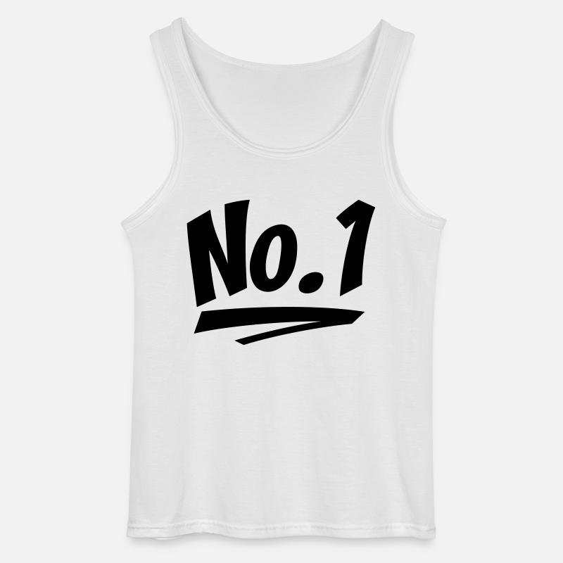 Nummer eins - Gildan Männer Tank Top - Weiß
