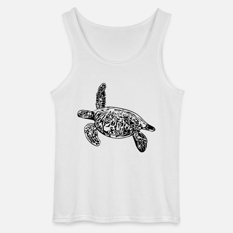 Schildkröte - Vector Design - Gildan Männer Tank Top - Weiß