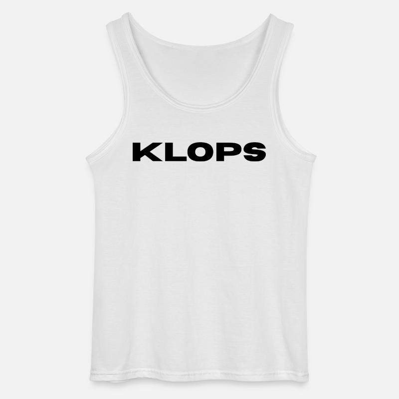 Klops - Hier ist der Name Programm - Gildan Männer Tank Top - Weiß