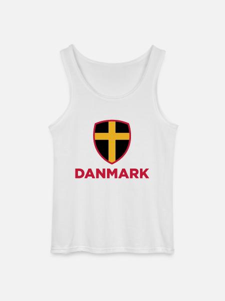 National flag of Denmark - Gildan Men’s Tank Top - white