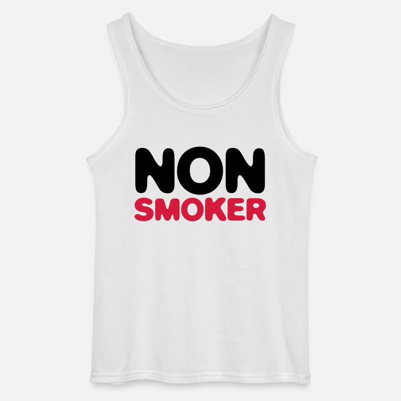 Ich bin Nichtraucher! - Gildan Männer Tank Top - Weiß