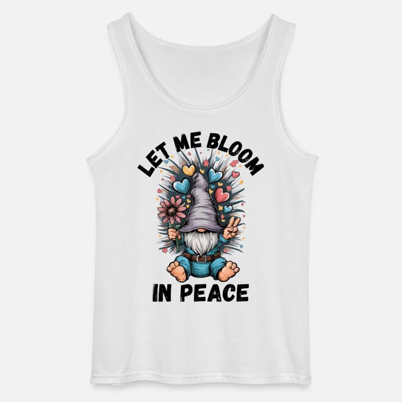 Lass mich in Ruhe erblühen - Gildan Männer Tank Top - Weiß