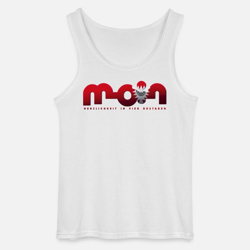 Moin - Gildan Männer Tank Top - Weiß