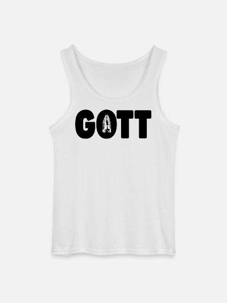 God - Prayer - Praying Hands - Gildan Men’s Tank Top - white