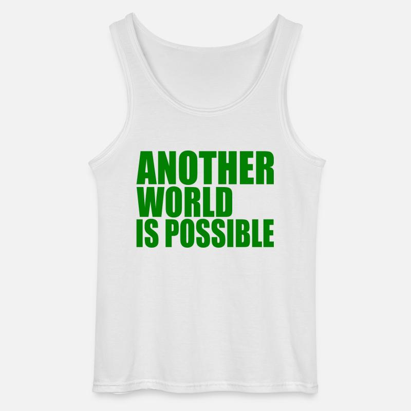 Another world is possible - Gildan Männer Tank Top - Weiß