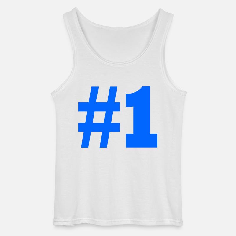 #1 - Gildan Männer Tank Top - Weiß