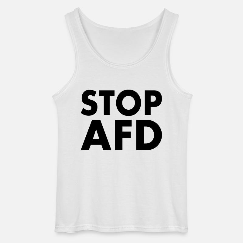 Stop afd - Gildan Männer Tank Top - Weiß