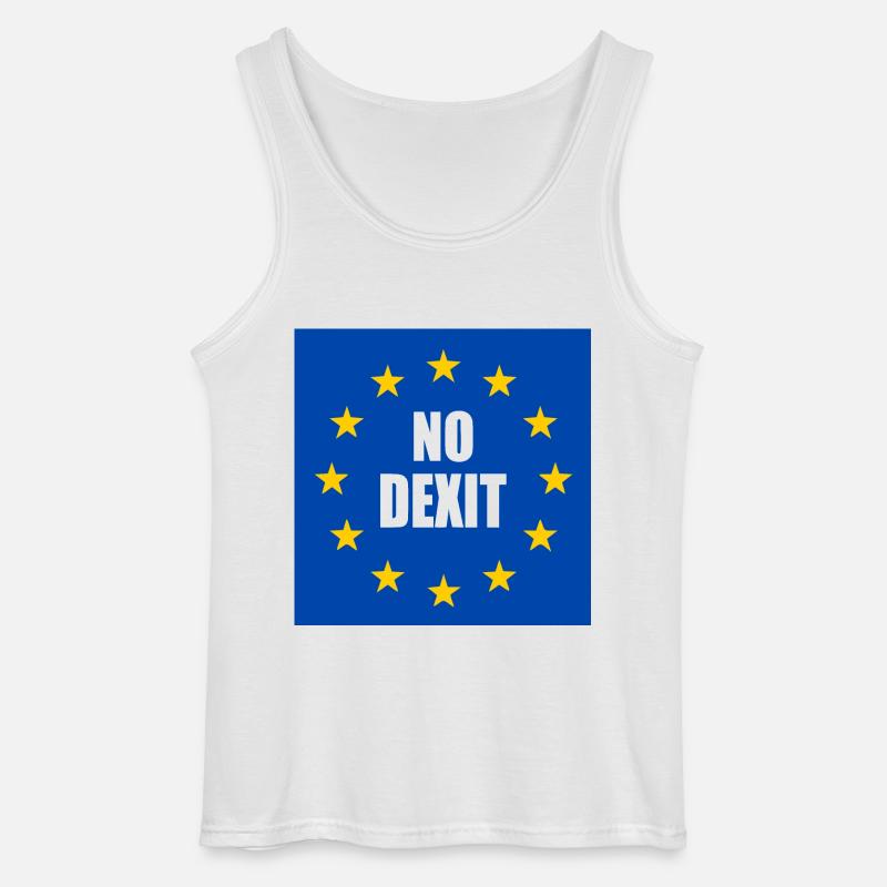 No dexit - Gildan Männer Tank Top - Weiß