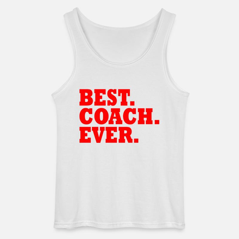 Best coach ever - Gildan Männer Tank Top - Weiß