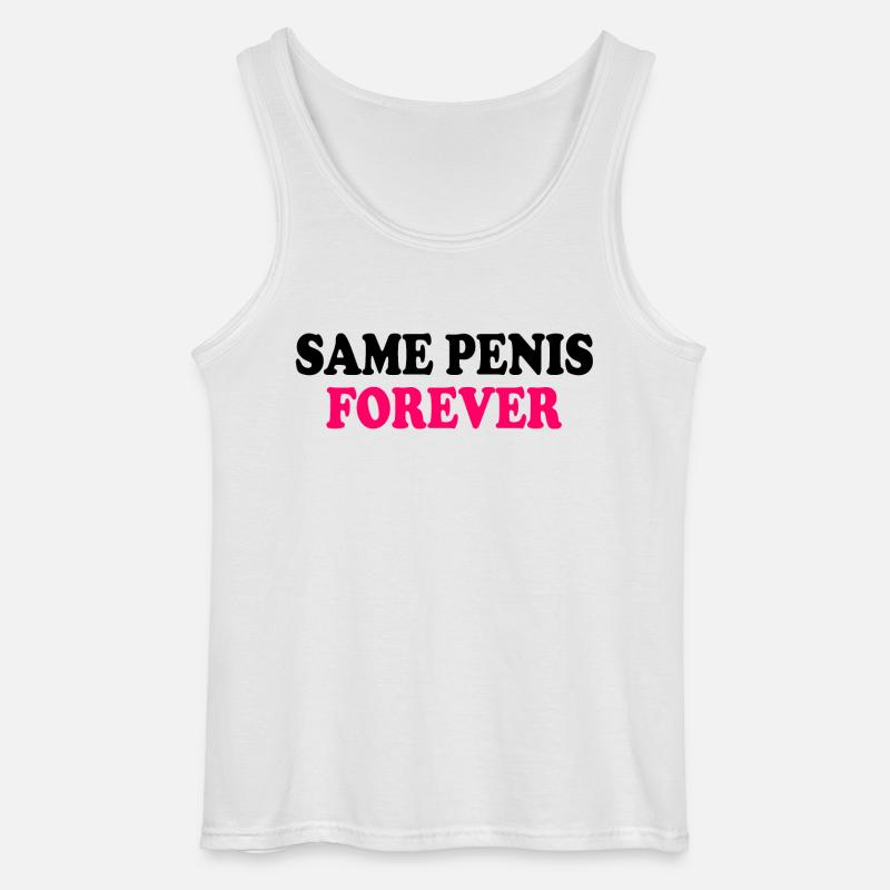 Same penis forever - Gildan Männer Tank Top - Weiß