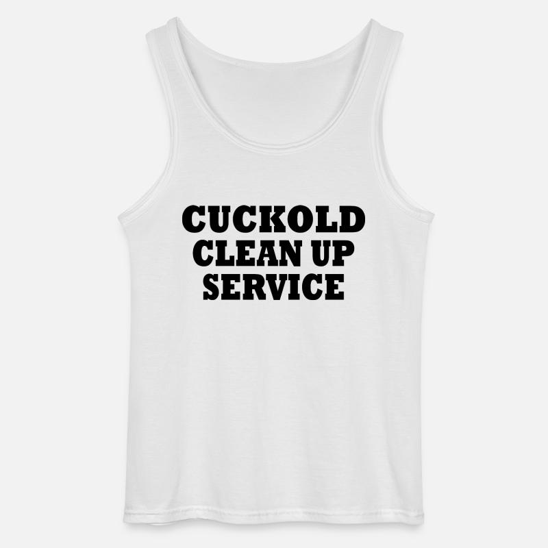 Cuckold clean up service - Gildan Männer Tank Top - Weiß