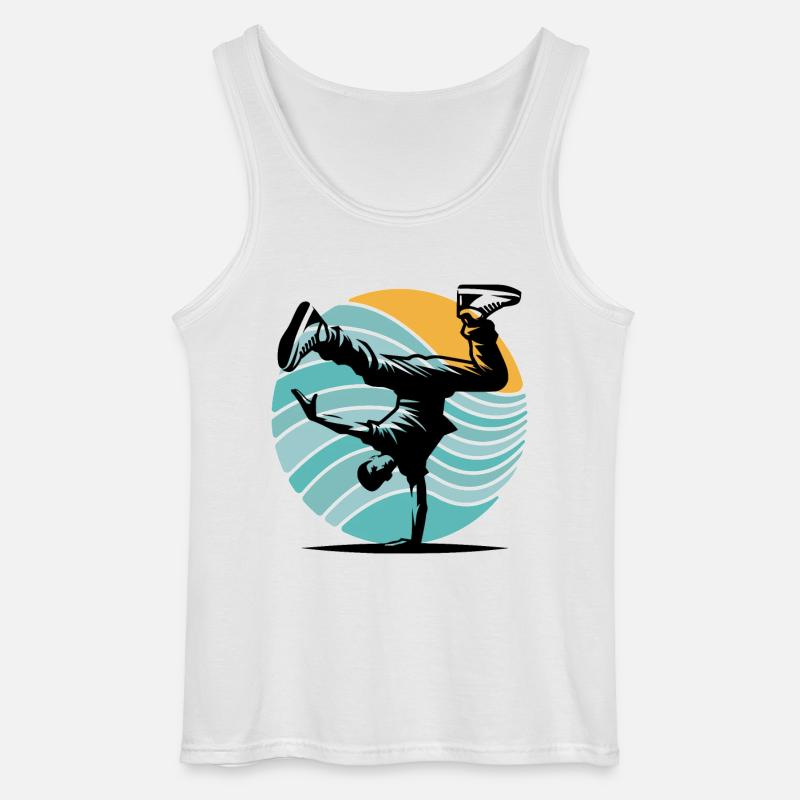 Breakdance - Gildan Männer Tank Top - Weiß