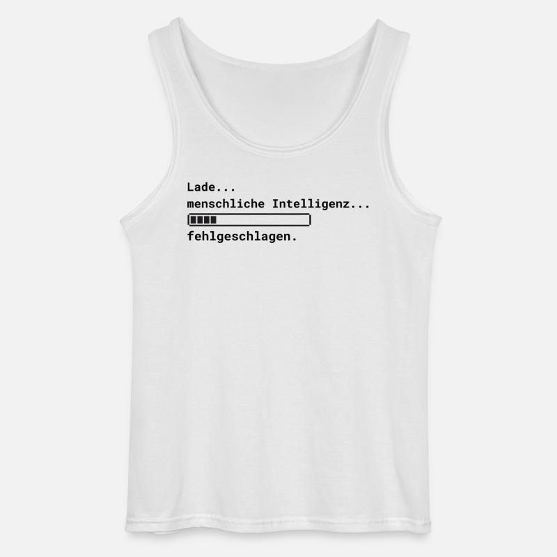 Lade Intelligenz - Gildan Männer Tank Top - Weiß