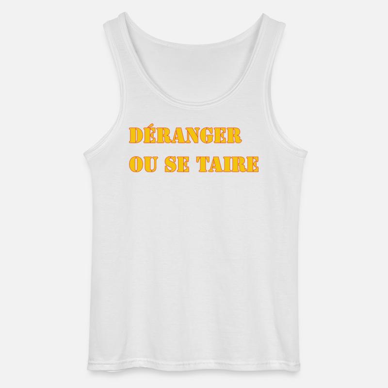 STÖREN ODER SCHWEIGEN. - Gildan Männer Tank Top - Weiß