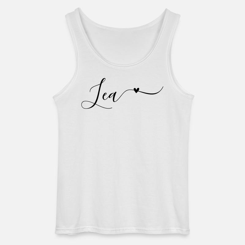 Lea Name Vorname Dekorativ - Gildan Männer Tank Top - Weiß