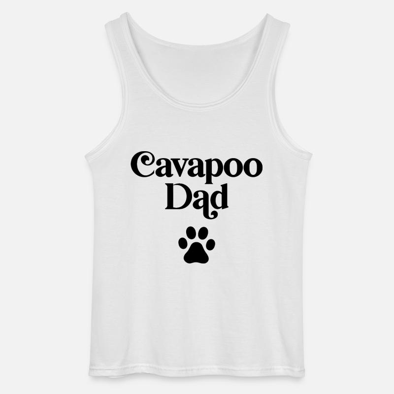 Cavapoo Dad - Gildan Men’s Tank Top - white