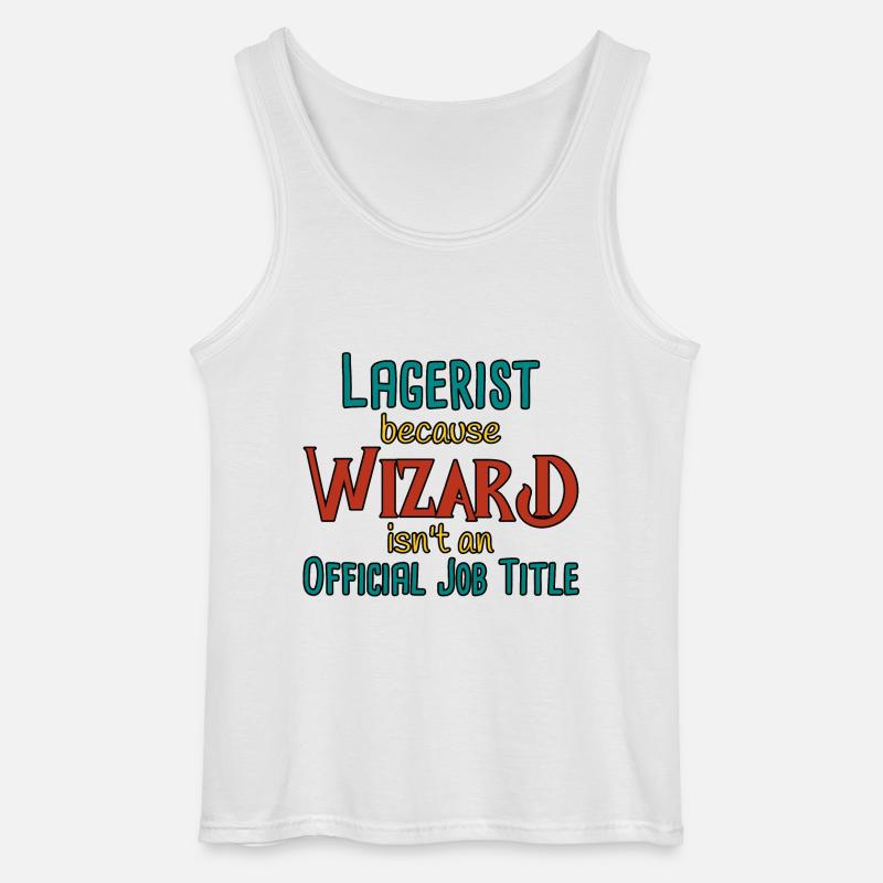 Lagerist Wizard - Gildan Männer Tank Top - Weiß