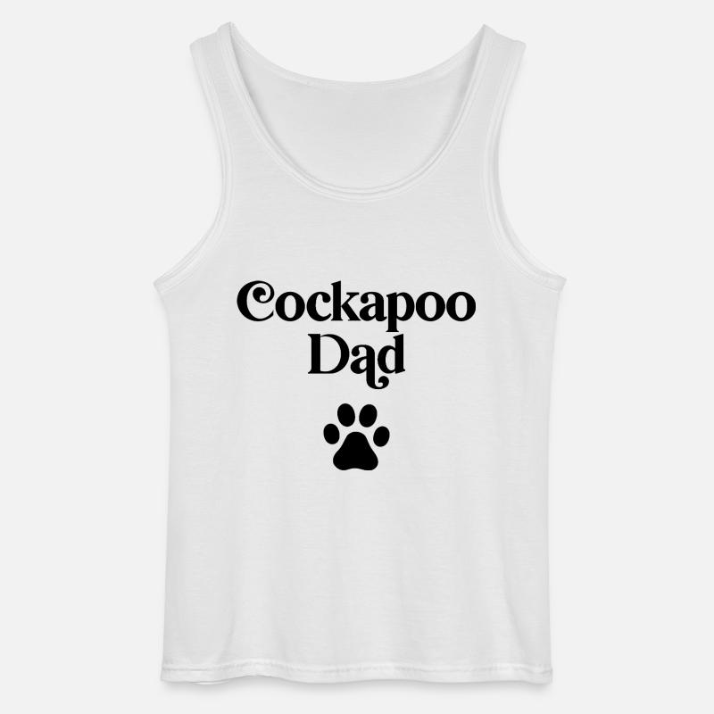 Cockapoo Papa - Gildan Männer Tank Top - Weiß