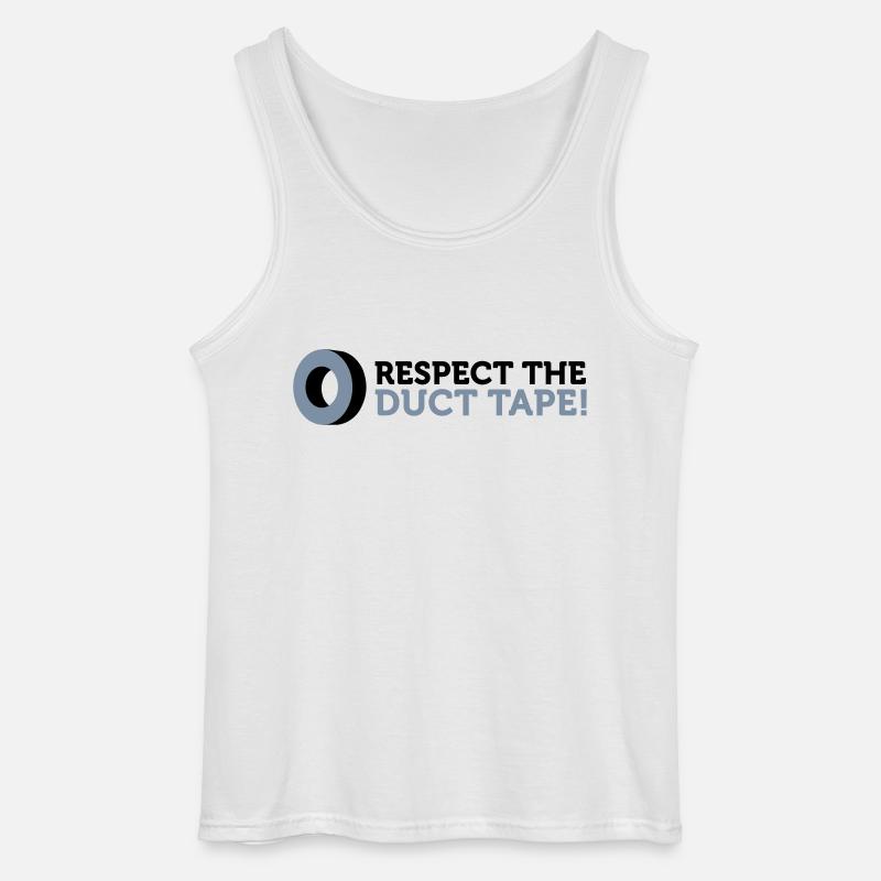 Respektiere das Panzerband! - Gildan Männer Tank Top - Weiß