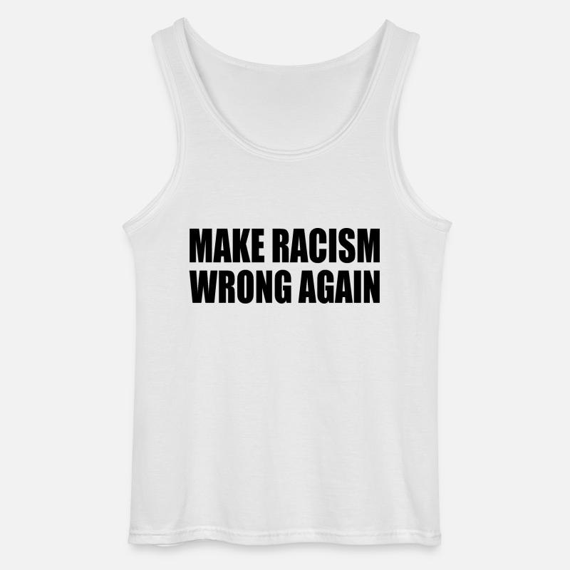 make racism wrong again - Gildan Männer Tank Top - Weiß