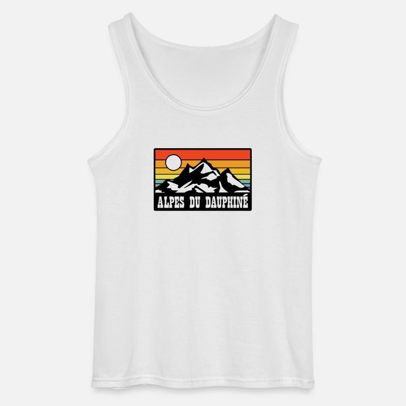 Alpes du Dauphine - Gildan Männer Tank Top - Weiß